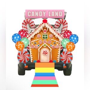 Candy Land Decoration Kit, Backdrop, Candyland Trunk Or Treat, Doorway, Garage
